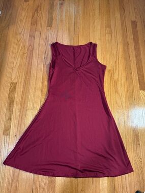 Wine Red Cocktail Dress Women’s Small Elegant Party Dress